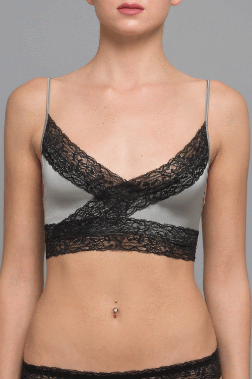 ÁO LÓT CROSSING LACE STRIM SILK BRA -TOP