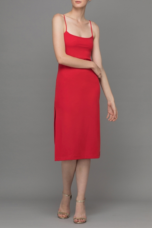 ĐẦM 2 DÂY ĐỎ XẺ 2 BÊN RED SIMPLIFY UNDER DRESS