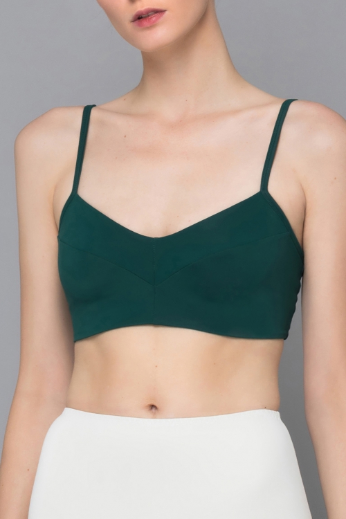 ÁO BƠI 2 DÂY CỔ TIM GREEN FREE BIKINI TOP